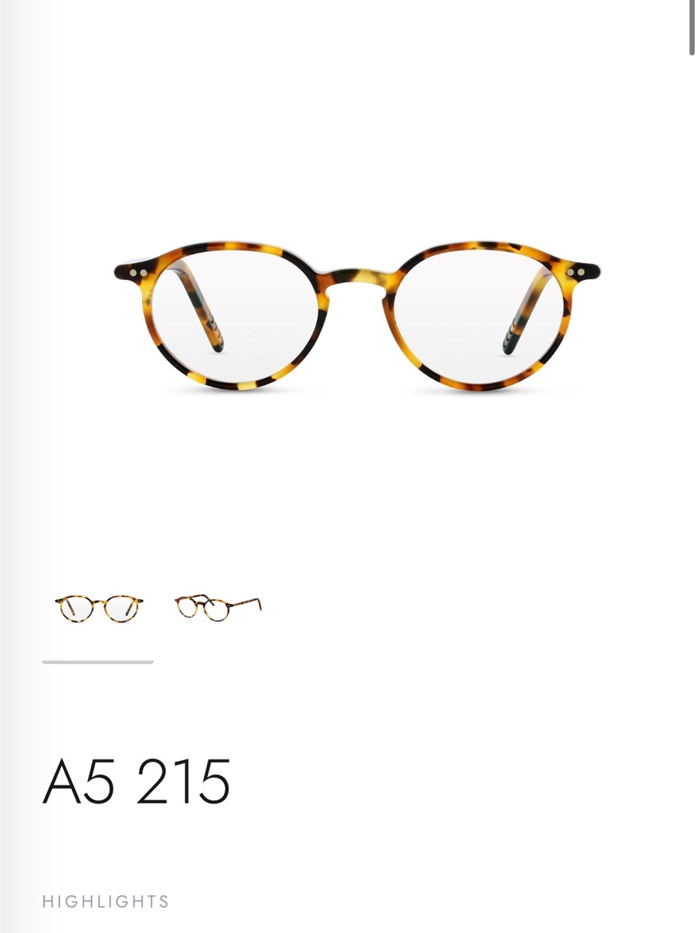 Lunor Tortoiseshell Glasses - unisex